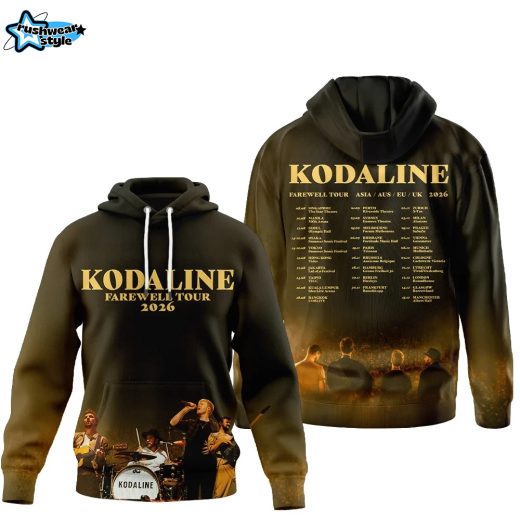 Kodaline Farewell Tour 2026 3D Hoodie Limited Edition