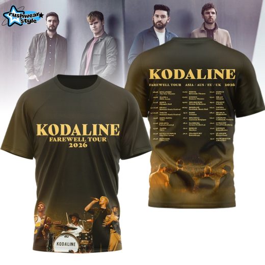 Kodaline Farewell Tour 2026 3D T-shirt Limited Edition
