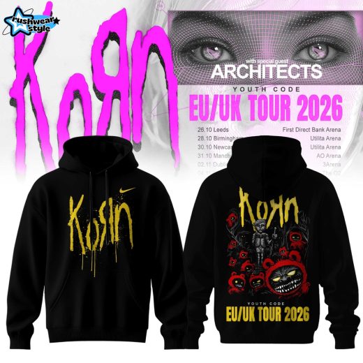 Korn EU/UK Tour 2026 Hoodie – Heavy Metal Concert Tour Shirt – Rock Fan Gift