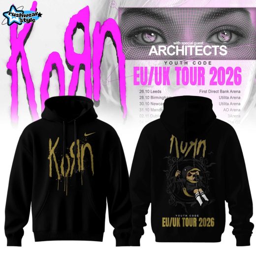 Korn EU/UK Tour 2026 Hoodie – Heavy Metal Concert Tour Shirt – Rock Fan Gift Ver2