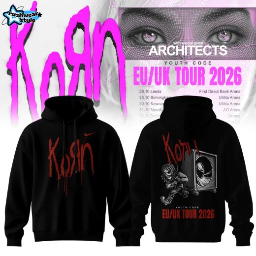 Korn EU/UK Tour 2026 Hoodie – Heavy Metal Concert Tour Shirt – Rock Fan Gift Ver3