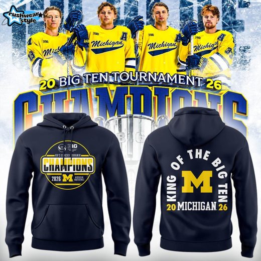 Limited Edition Michigan The Hockey Tournament Champions 2026 Hoodie -Black