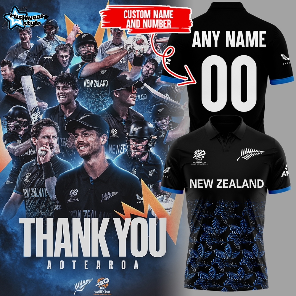 Limited Edition New Zealand Cricket Custom Polo Limited Edition New Zealand Cricket Custom Polo