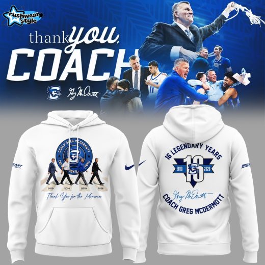 Limited Edition “Thank You For Everything, Coach Greg McDermott” White Hoodie