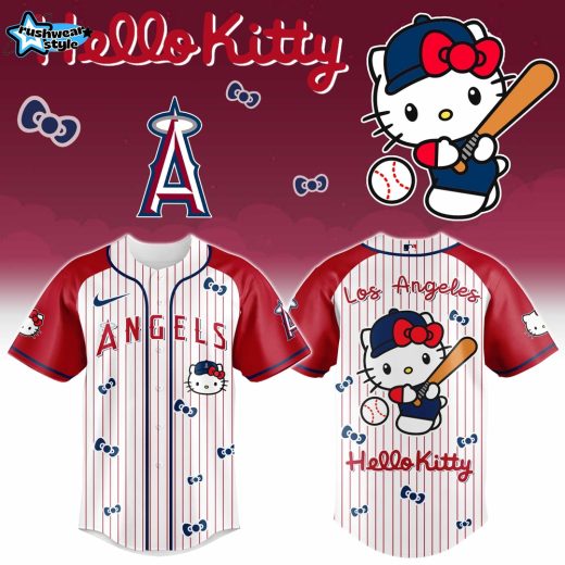 Los Angeles Angels Hello Kitty 2026 Special Edition Baseball Jersey