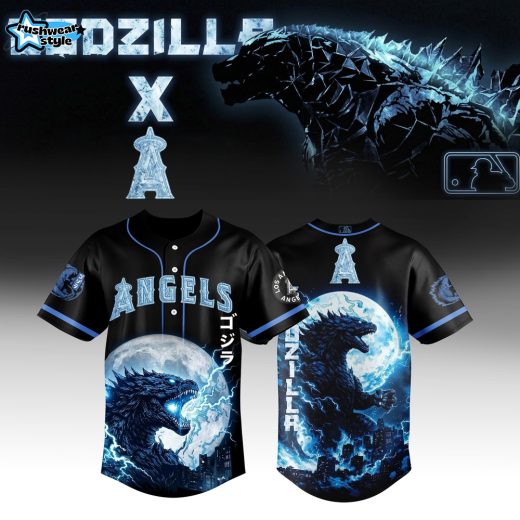 Los Angeles Angels x Godzilla Legendary Jersey Black Limited Edition 2026