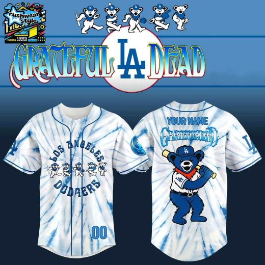 Los Angeles Dodgers 2026Grateful Dead Dead & Company Baseball Jersey-3D Baseball Jersey