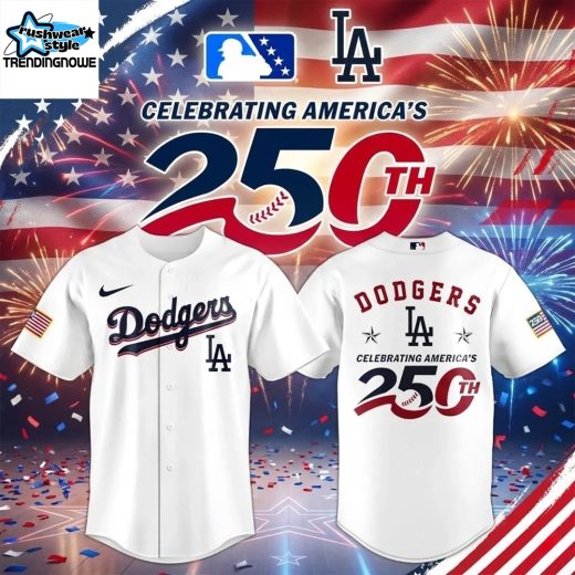 Los Angeles Dodgers Celebrating America 250Th Baseball Jersey 2026