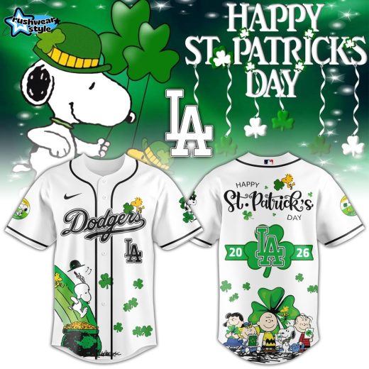 Los Angeles Dodgers Happy St. Patrick’s Day Limited Baseball Jersey