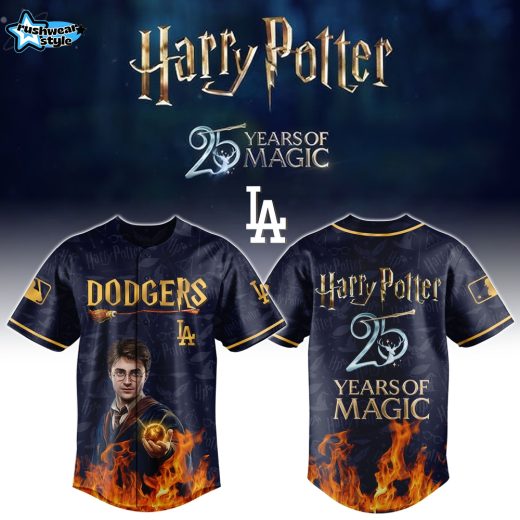Los Angeles Dodgers Harry Potter 25th Anniversary Magic Baseball Jersey – New Release