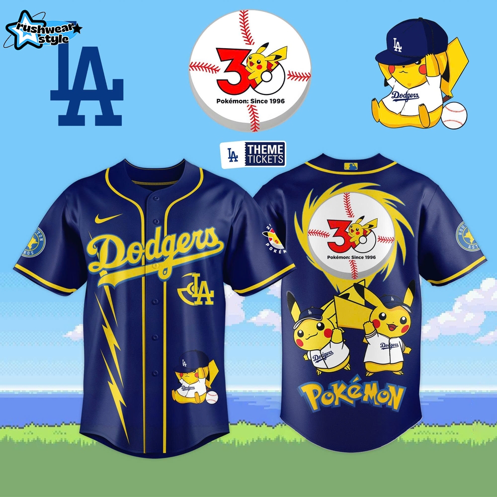 Los Angeles Dodgers MLB x Pokémon 30 Years Celebration 2026 Collector Jersey Los Angeles Dodgers MLB x Pokémon 30 Years Celebration 2026 Collector Jersey