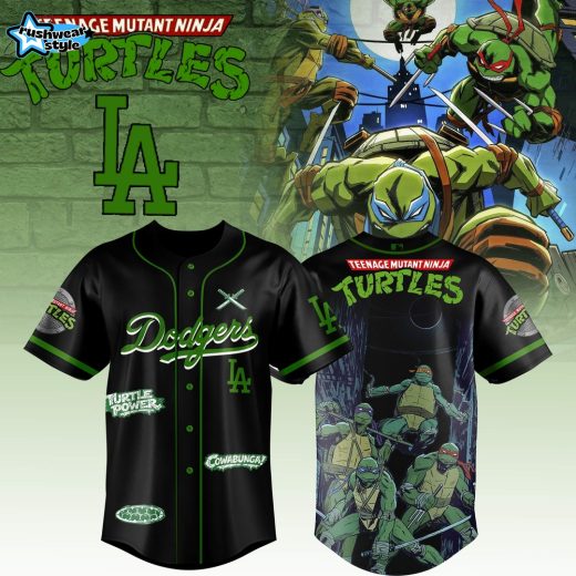 Los Angeles Dodgers MLB x Teenage Mutant Ninja Turtles Custom Design 2026 Limited Edition Jersey