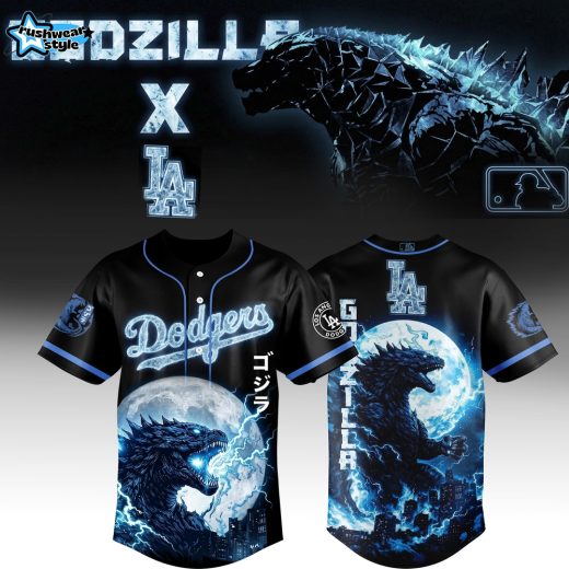 Los Angeles Dodgers x Godzilla Legendary Jersey Black Limited Edition 2026