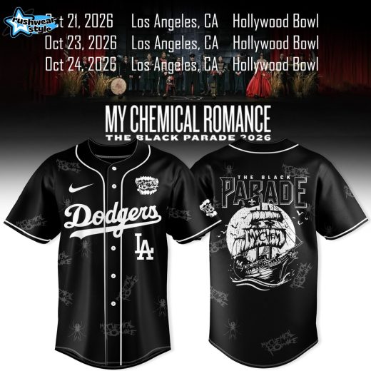 Los Angeles Dodgers x My Chemical Romance Black Parade 2026 Exclusive Jersey