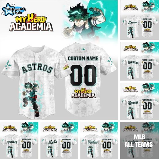 MLB All Teams X My Hero Academia Customize Jersey