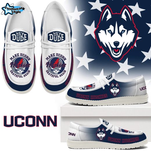 Make UConn Huskies Grateful Again Hey Dude Shoes Limited Edition