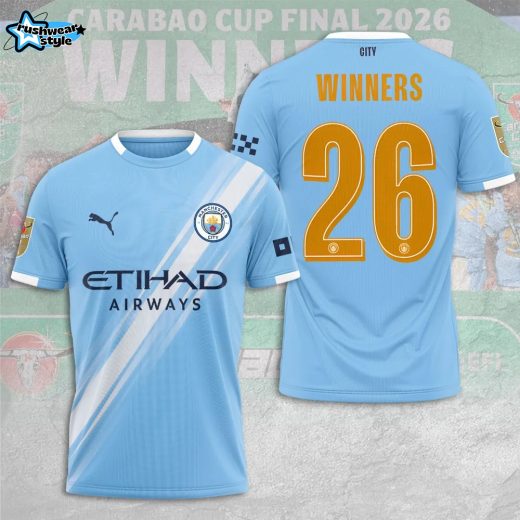 Manchester City 2026 Carabao Cup Winners 3D Apparel