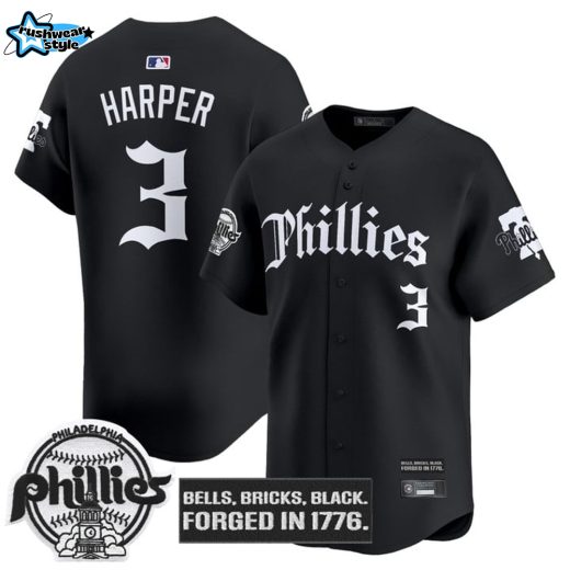 Men's Philadelphia Phillies 'Gothic Liberty Edition' Vapor Premier Limited Jersey