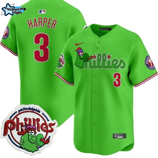 Men's Philadelphia Phillies Phanatic Patch Vapor Premier Limited Jersey V3