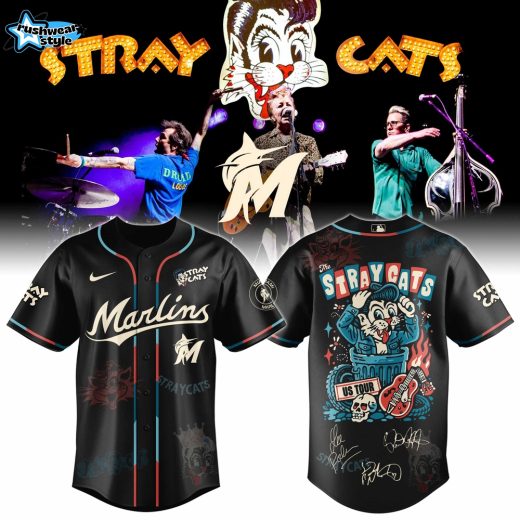 Miami Marlins Special Stray Cats US Tour 2026 Limited Edition Jersey