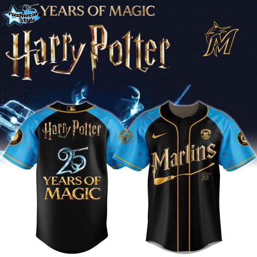 Miami Marlins x Harry Potter 25 Years of Magic Game Night 2026 Jersey Limited Edition Selling Out Fast Ver2