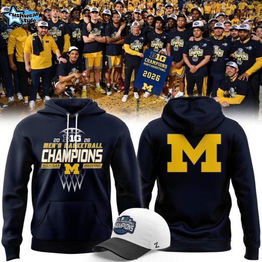 Michigan Men's Basketball 2026 B1G Regular Season Champions Hoodie