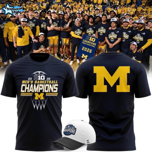 Michigan Men's Basketball 2026 B1G Regular Season Champions T-shirt