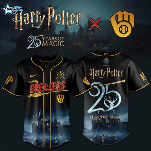 Milwaukee Brewers Harry Potter 25th Anniversary Magic Baseball Jersey – New Edition