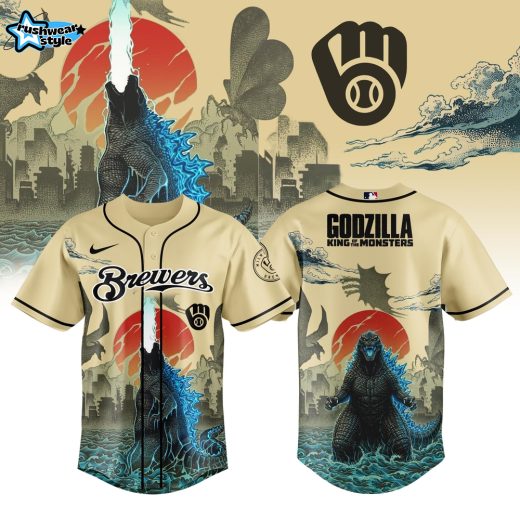 Milwaukee Brewers Special Godzilla The King of Monsters Limited Edition Jersey