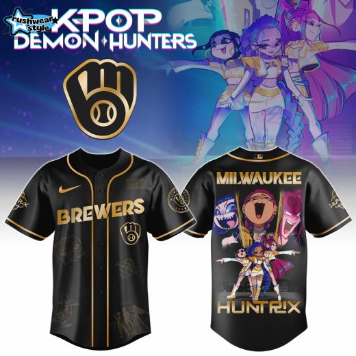 Milwaukee Brewers x “Golden” Kpop Hunter Demon Jersey Limited Edition + Selling Out Fast
