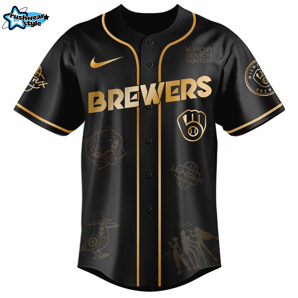 Milwaukee Brewers x “Golden” Kpop Hunter Demon Jersey Limited Edition + Selling Out Fast Milwaukee Brewers x “Golden” Kpop Hunter Demon Jersey Limited Edition + Selling Out Fast