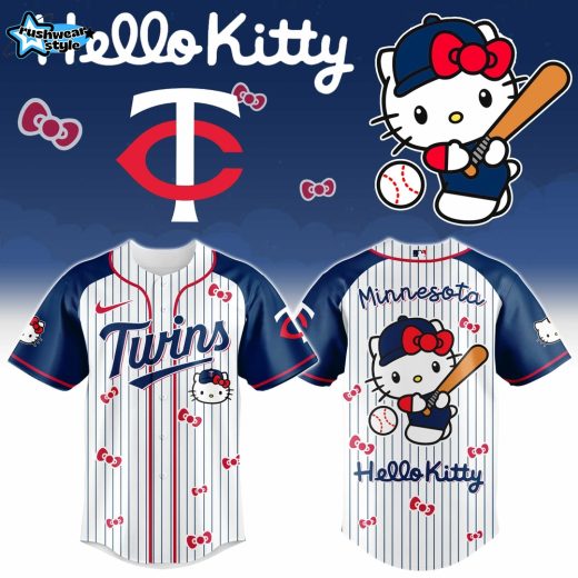 Minnesota Twins Hello Kitty 2026 Special Edition Baseball Jersey