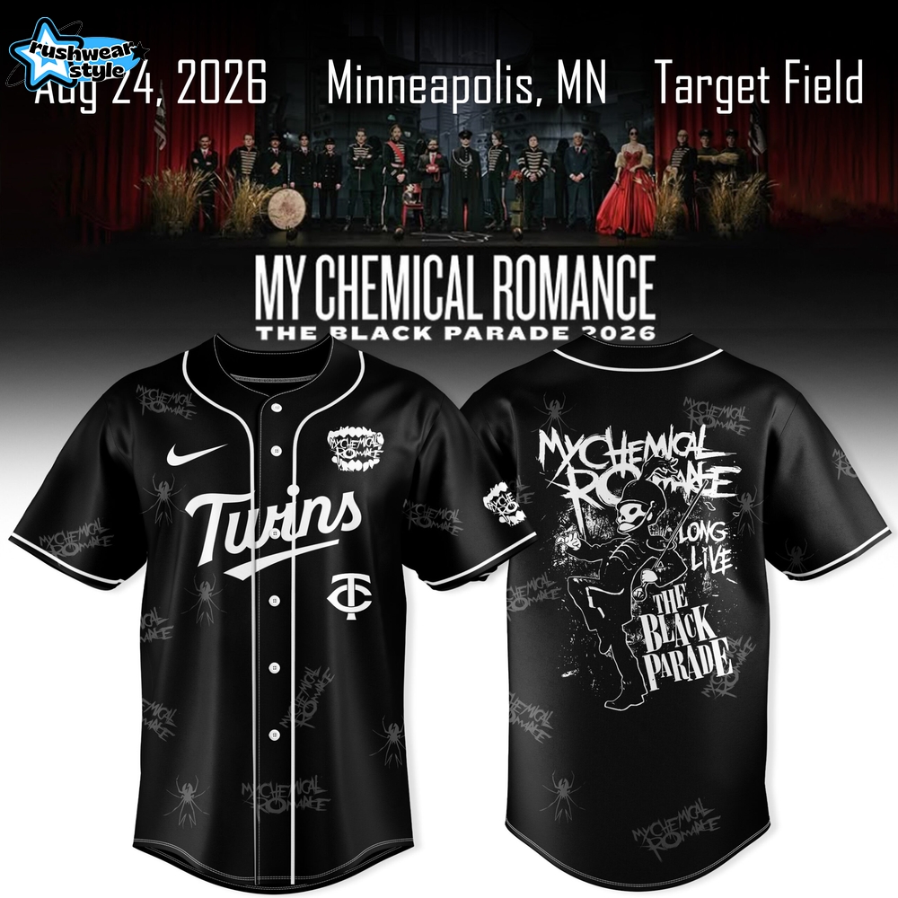Minnesota Twins x My Chemical Romance The Black Parade 2026 Special Edition Jersey Minnesota Twins x My Chemical Romance The Black Parade 2026 Special Edition Jersey