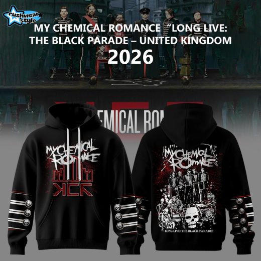 My Chemical Romance Long Live The Black Parade UK 2026 Tour Graphic Hoodie