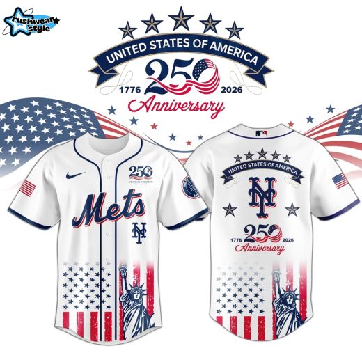 New York Mets America 250 Special Edition Baseball Jersey