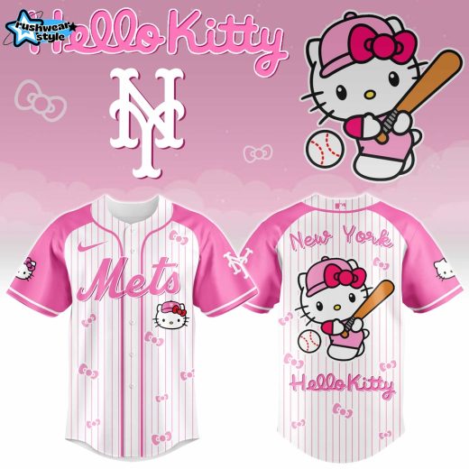 New York Mets Hello Kitty 2026 Limited Edition MLB Jersey Ver 2