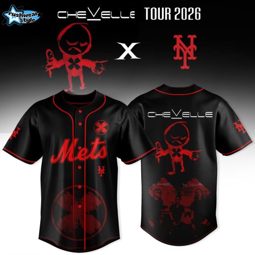 New York Mets x Chevelle Bright As Blasphemy Tour Baseball Jersey
