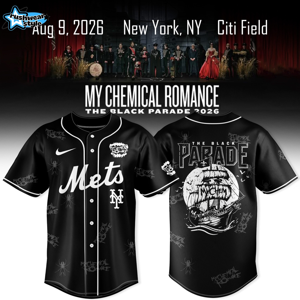 New York Mets x My Chemical Romance Black Parade 2026 Exclusive Jersey New York Mets x My Chemical Romance Black Parade 2026 Exclusive Jersey