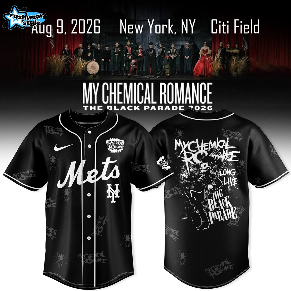 New York Mets x My Chemical Romance The Black Parade 2026 Premium Jersey New York Mets x My Chemical Romance The Black Parade 2026 Premium Jersey