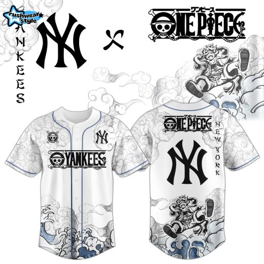 New York Yankees x Luffy Gear 5 Baseball Jersey