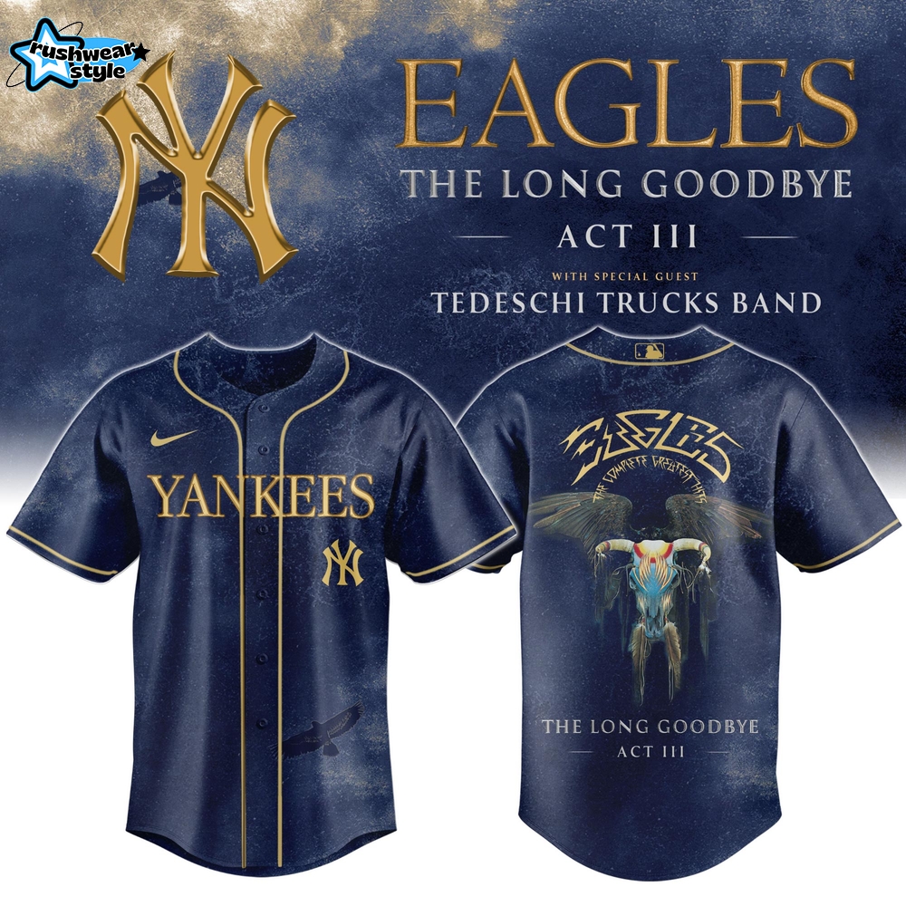 New York Yankees x ‘The Long Goodbye’ Final Tour Baseball Jersey – Litmied Edition New York Yankees x ‘The Long Goodbye’ Final Tour Baseball Jersey – Litmied Edition