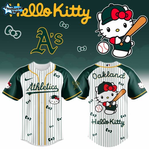 Oakland Athletics Hello Kitty 2026 Special Edition Baseball Jersey