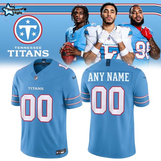 Official Tennessee Titans Cameron Ward Nike Light Blue Vapor F.U.S.E. Sewn Down Limited Custom Jersey - Blue
