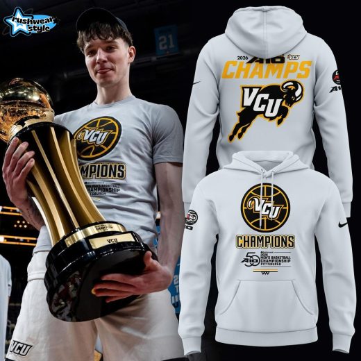 Official VCU Men's Basketball 2026 A-10 Champions Hoodie V2