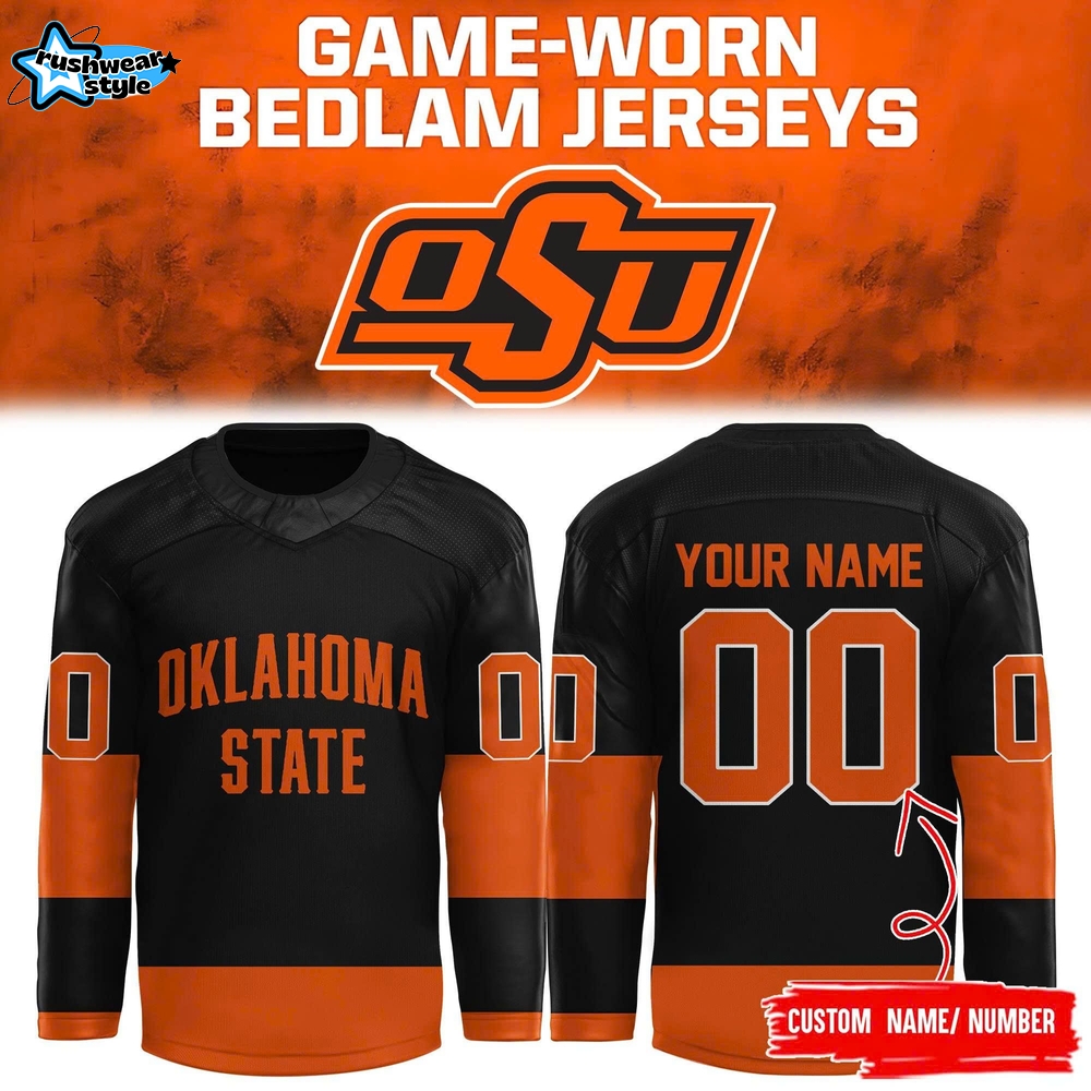 Oklahoma State Cowboys Bedlam Hockey Limited Edition Cowboy Jersey Oklahoma State Cowboys Bedlam Hockey Limited Edition Cowboy Jersey