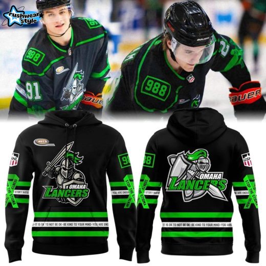 Omaha Lancers 2026 Mental Health Awareness Night Hoodie