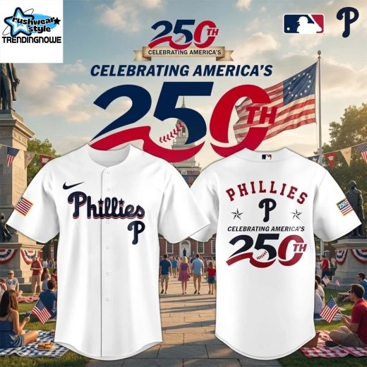 Philadelphia Phillies Celebrating America 250Th Baseball Jersey 2026
