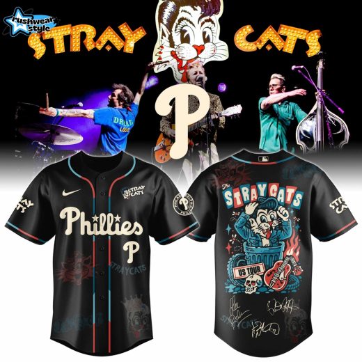 Philadelphia Phillies Special Stray Cats US Tour 2026 Limited Edition Jersey