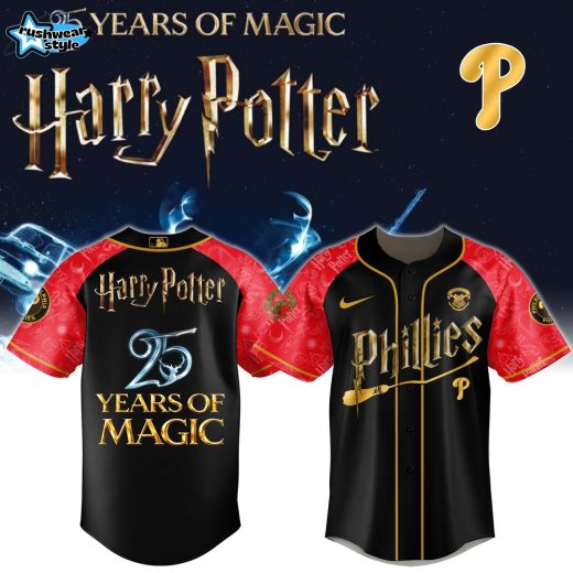 Philadelphia Phillies x Harry Potter 25 Years of Magic Game Night 2026 Jersey Limited Edition Selling Out Fast Ver2