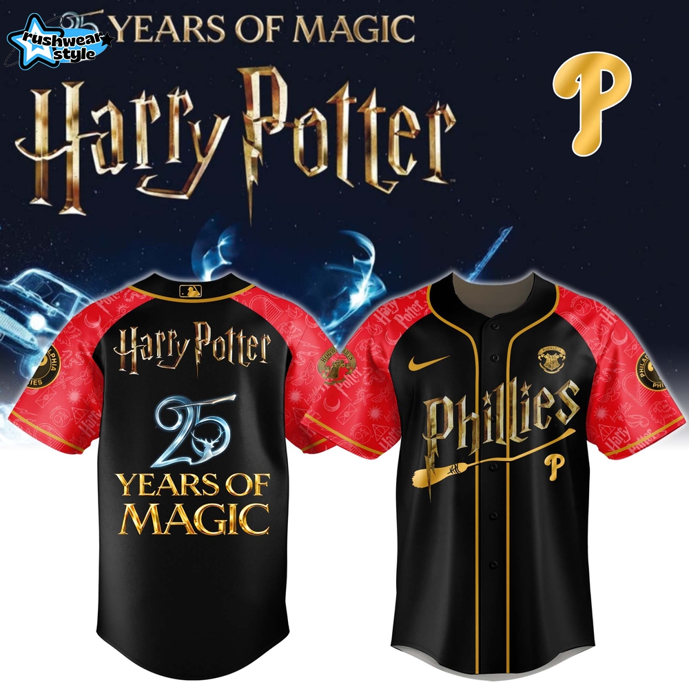 Philadelphia Phillies x Harry Potter 25 Years of Magic Game Night 2026 Jersey Limited Edition Selling Out Fast Ver2 Philadelphia Phillies x Harry Potter 25 Years of Magic Game Night 2026 Jersey Limited Edition Selling Out Fast Ver2